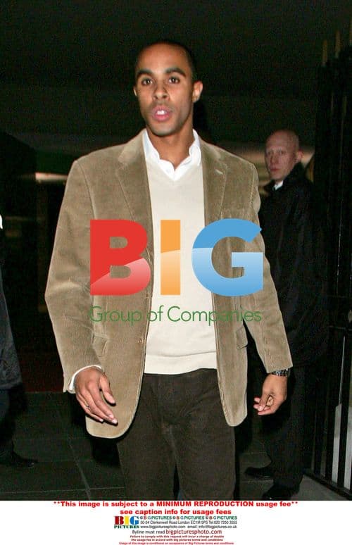 Michael Harvey attends party hosted by ex-wife Alesha Dixon