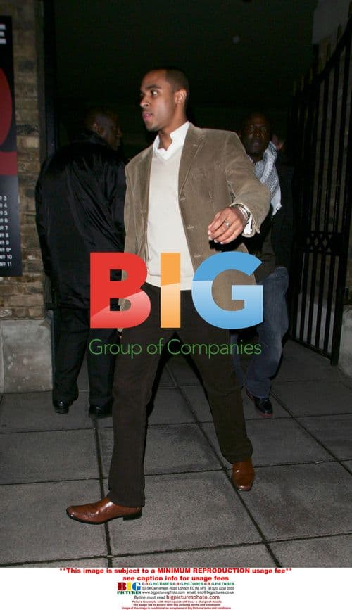 Michael Harvey attends ex-wife's party