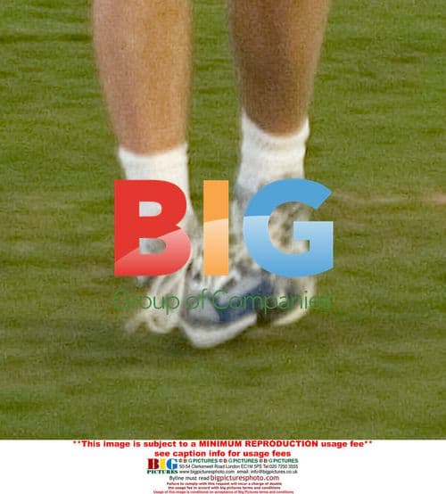 Tony Blair and son playing football in Sharm El Sheikh