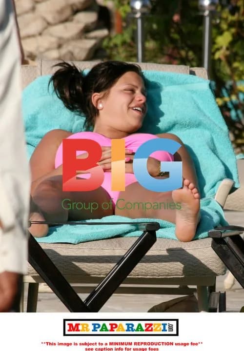 Jade Goody and Jack Tweed on beach holiday