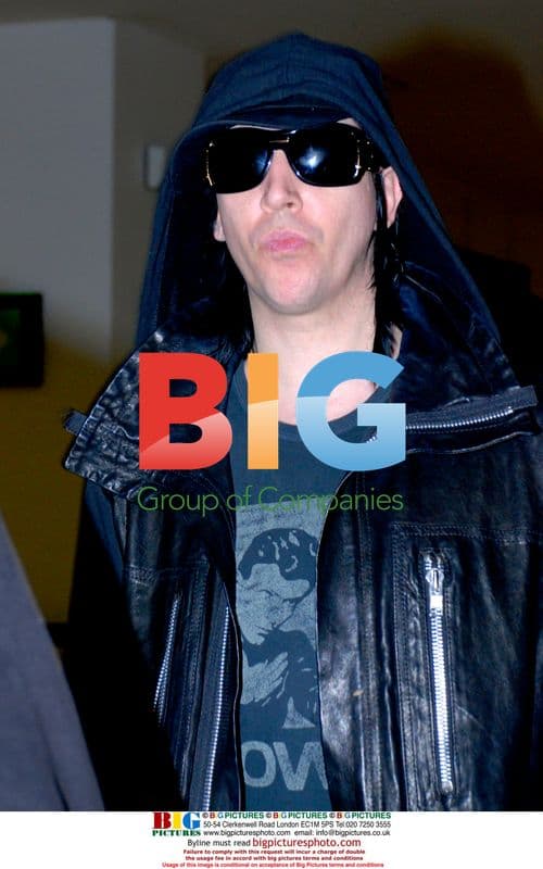 Marilyn Manson Arrives in Mexico Airport