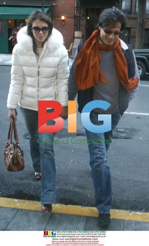 Liz Hurley and Arun Nayar Dining in NYC