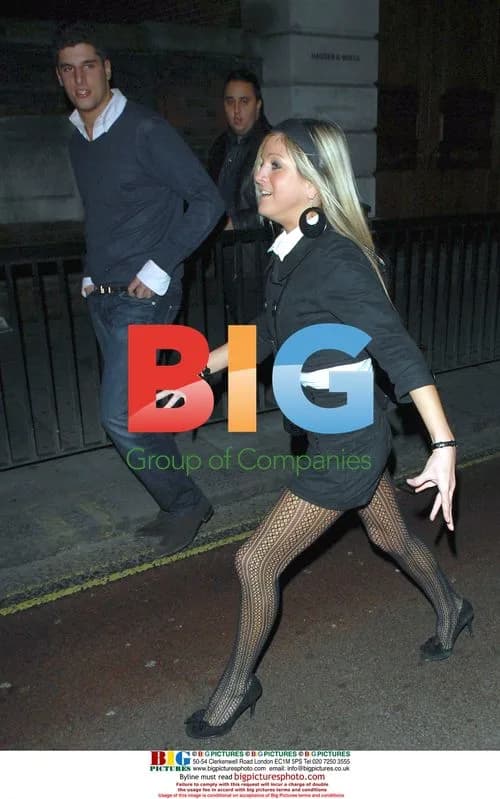 Nikki Grahame leaving nightclub