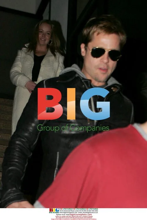 Brad Pitt on Motorcycle in Hollywood