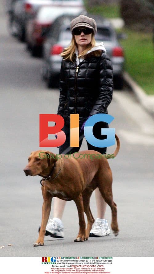 Marg Helgenberger Spotted in Brentwood with Her Dog