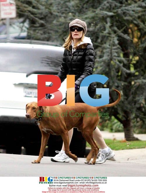 Marg Helgenberger Spotted with Huge Dog