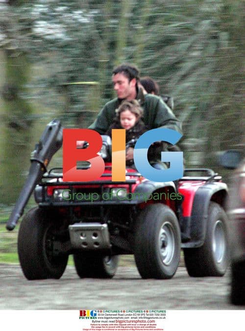 Jade Goody quad biking with son and boyfriend