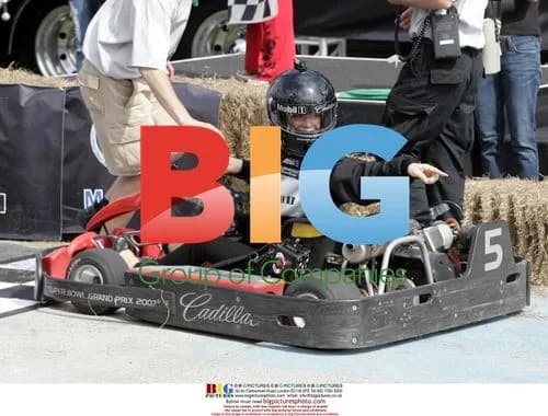 Fergie Participates in Celebrity Cadillac Super Bowl Grand Prix