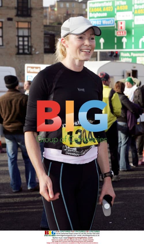 Nell McAndrews at 10k road race in Dewsbury