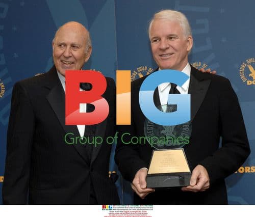 Steve Martin Holds Carl Reiner's Award