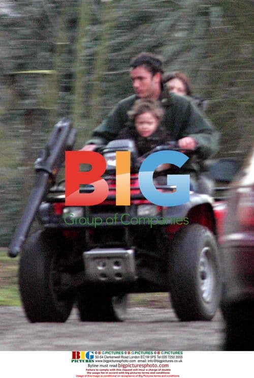 Jade Goody quad biking with son and boyfriend