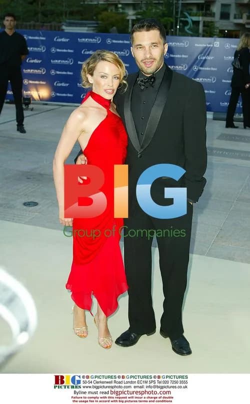 Kylie Minogue and Olivier Martinez at Laureus Awards