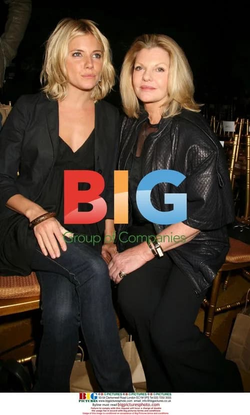 Sienna Miller and mother at Rag and Bone show