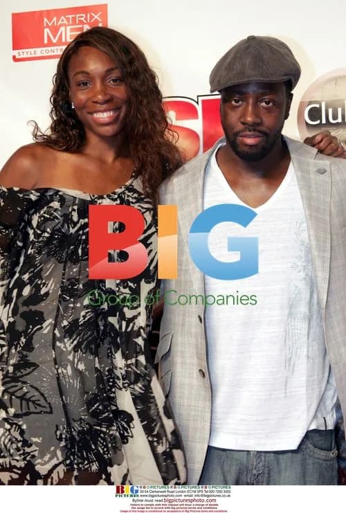 Venus Williams & Wyclef Jean at Super Bowl XLI Party
