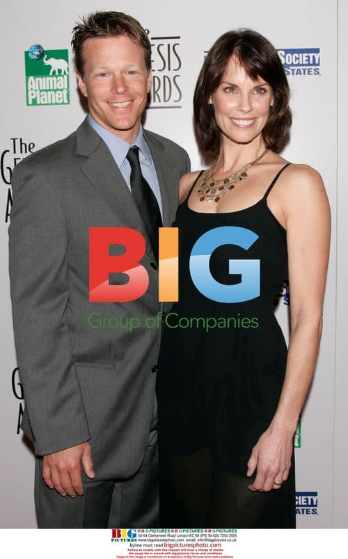 Alexandra Paul & husband at Genesis Awards