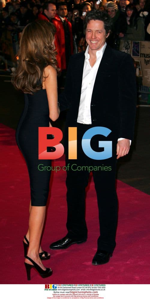 Hugh Grant and Jemima Khan at Music and Lyrics premiere