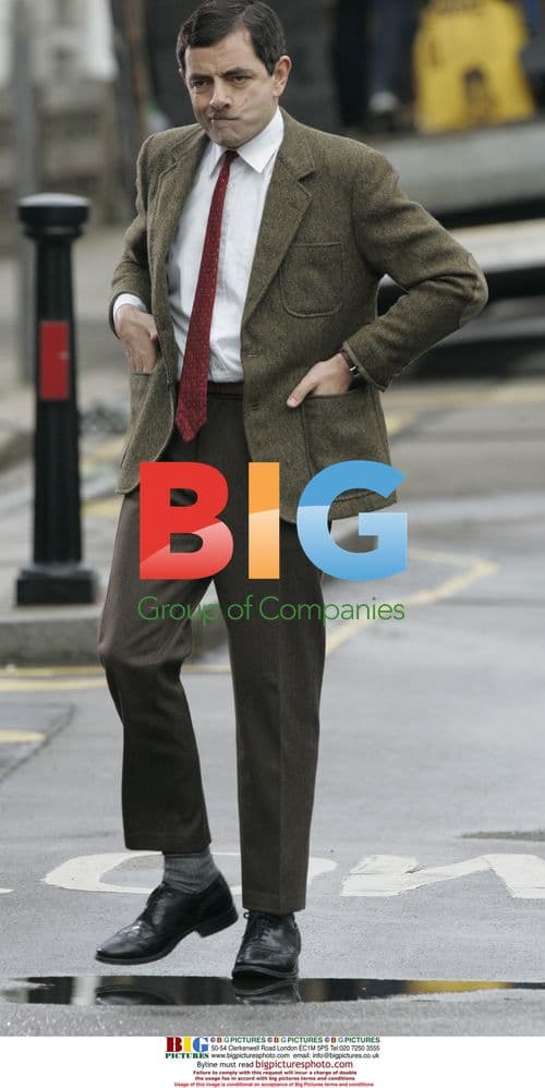 Actor Rowan Atkinson films Bean II