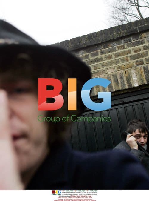 Pete Doherty Emerges from Kate Moss' House