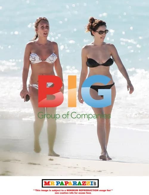 Kelly Brook Chills in Caribbean