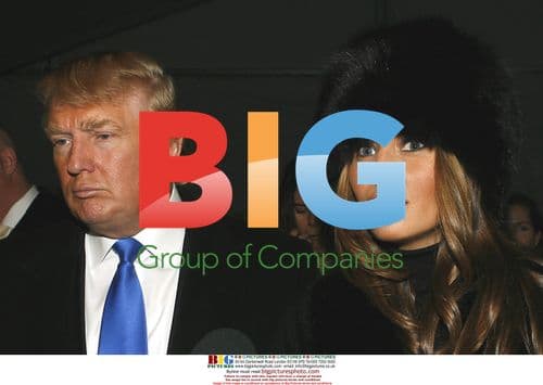 Donald Trump and Melania at Michael Kors show