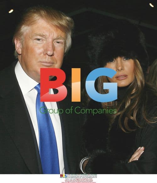 Donald Trump and Melania Knauss at Michael Kors Fashion Show