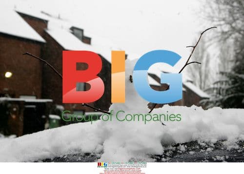 Heavy snow in Cardiff