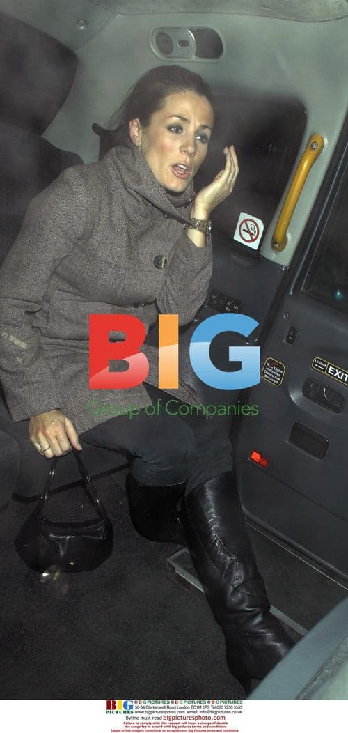 Natalie Pinkham leaves Mahiki club, London