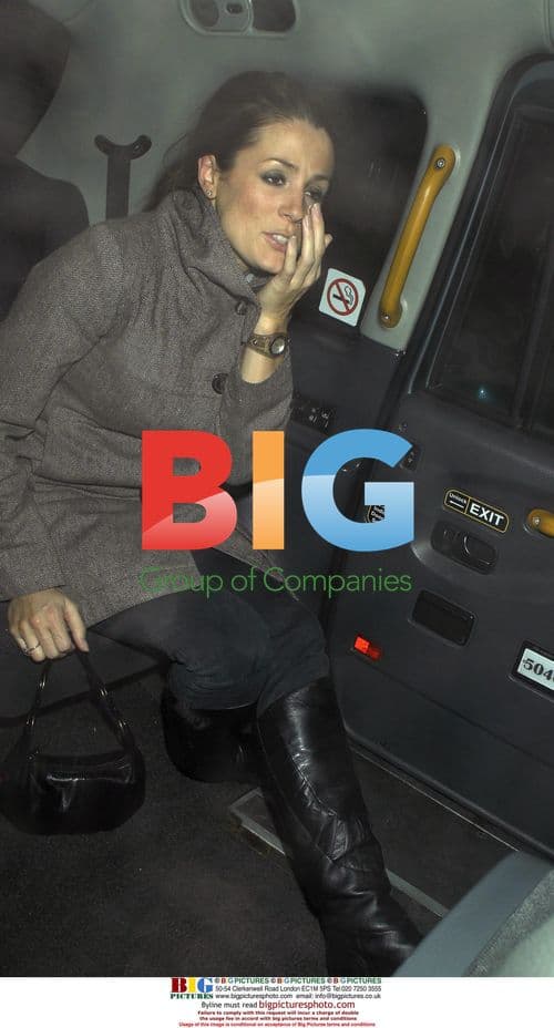 Natalie Pinkham leaving Mahiki club, London