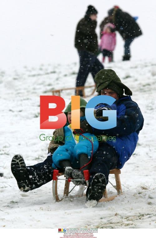 Heavy snow in London 2007