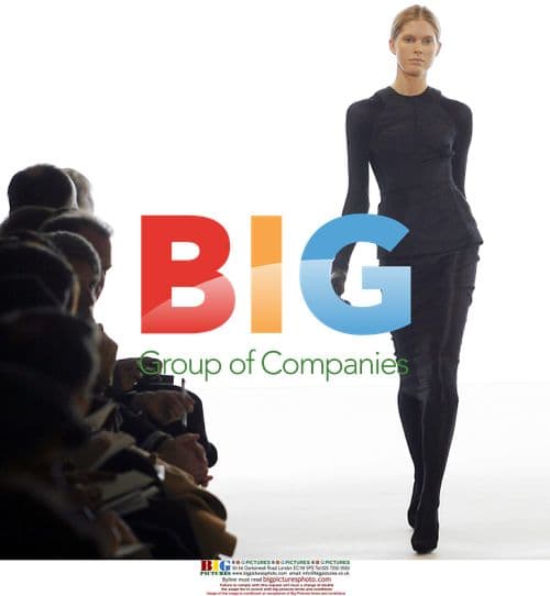 Fashion model at Calvin Klein show