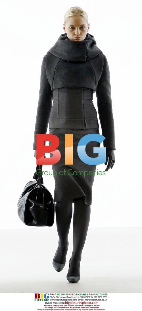 Fashion model at Calvin Klein show