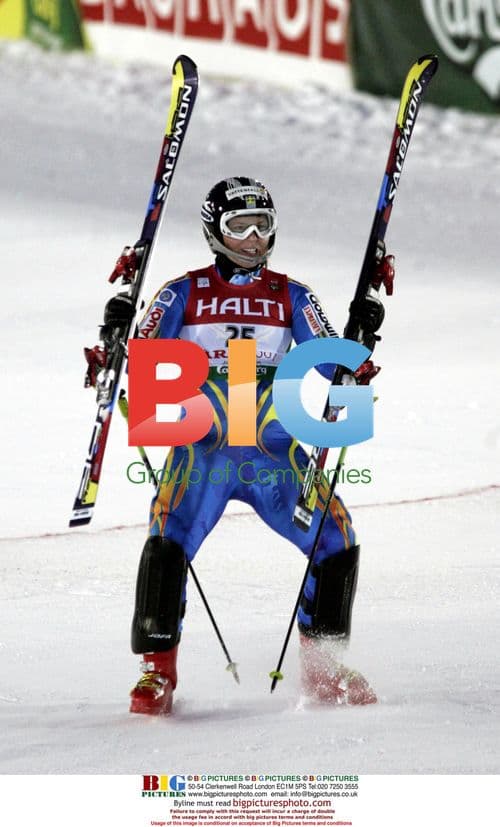 Anja Parson Wins Gold in Downhill and Slalom