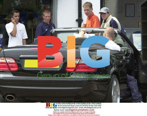 David Beckham at Popeye's Fish and Chip shop