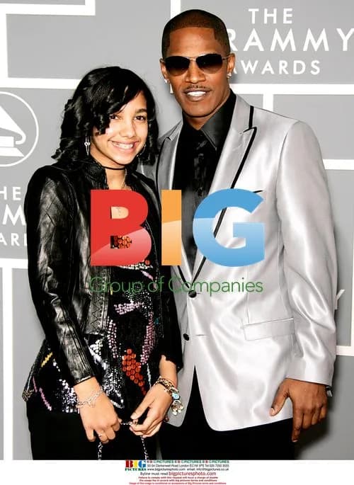 Jamie Foxx and Corrine at 49th Grammy Awards