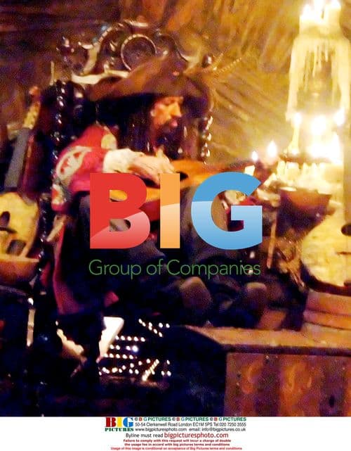 Keith Richards on 'Pirates 3' Set