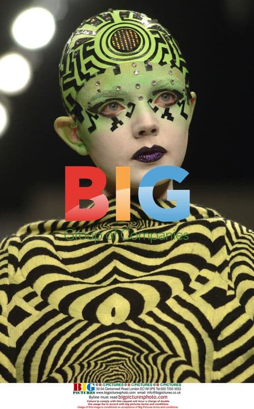 Model in Manish Arora Fashion Show