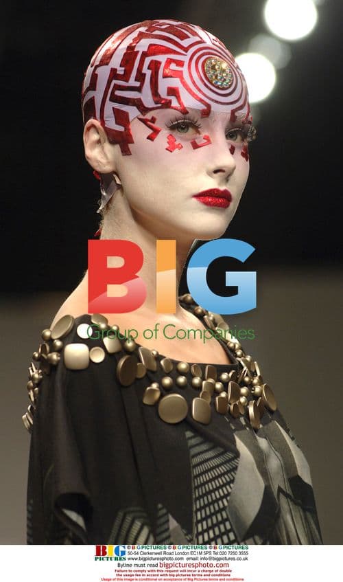 Model at London Fashion Week