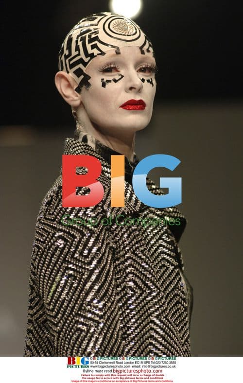 Manish Arora model at London Fashion Week