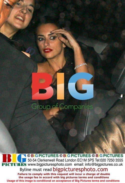Penelope Cruz Leaving Nobu in London