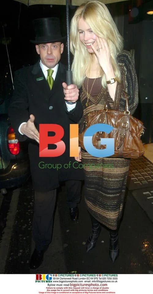 Claudia Schiffer at The Ivy