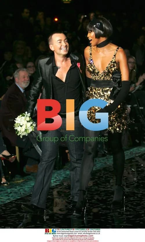 Naomi Campbell and Julian Macdonald at LFW 2007