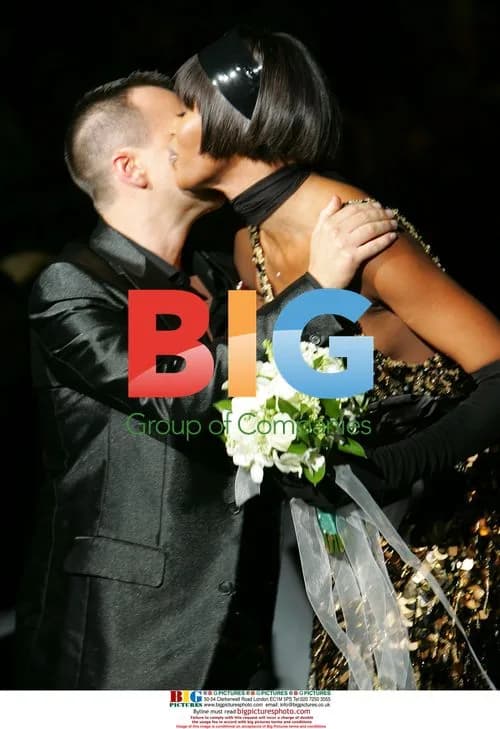 Naomi Campbell and Julian Macdonald at London Fashion Week