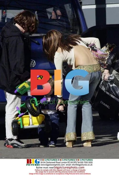 Victoria Beckham and family arrive at MTV