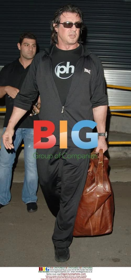 Sylvester Stallone Arrives in Sydney