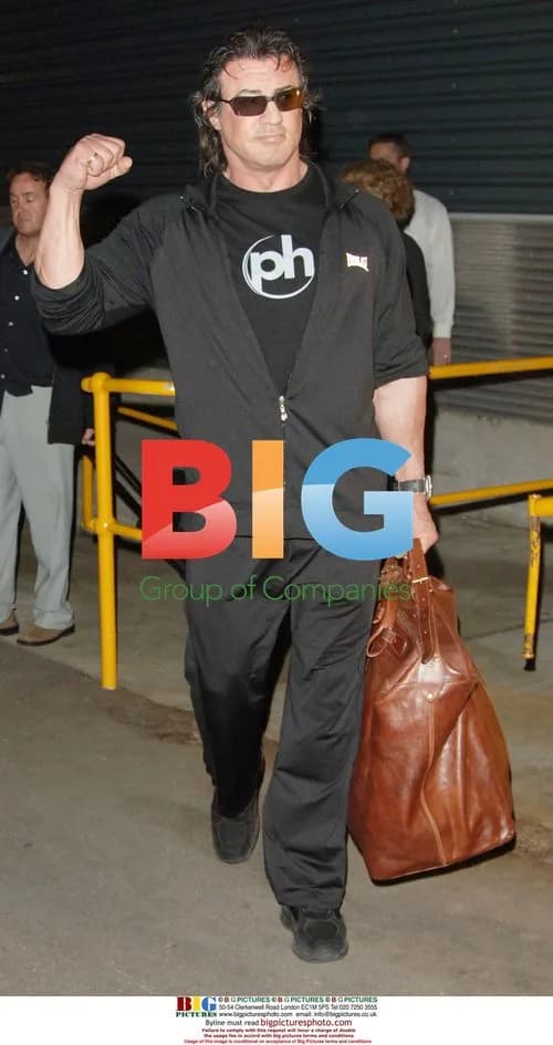 Sylvester Stallone Arrives in Sydney
