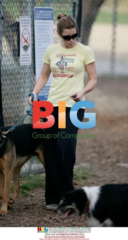 Jessica Biel Takes Dogs to Park