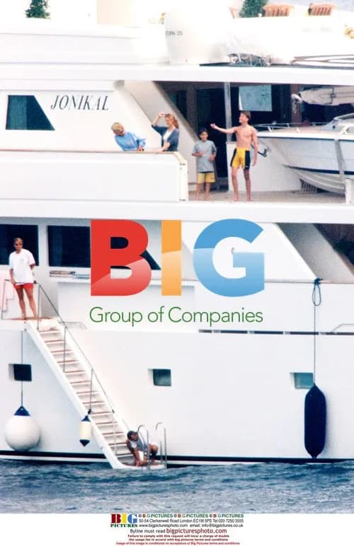 Diana and Prince William on Yacht