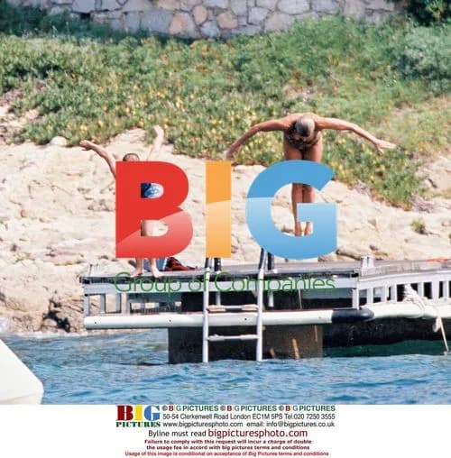 Princess Diana having fun in St Tropez