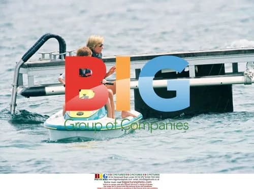 Diana and Prince Harry in St Tropez