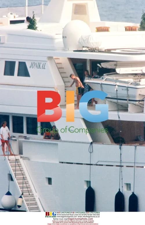 Diana and Prince William on Yacht